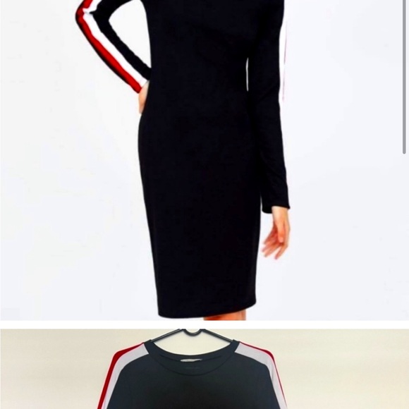 Zara Trafaluc Womens Long Sleeve Crew Neck Fitted Dress - Picture 2 of 8